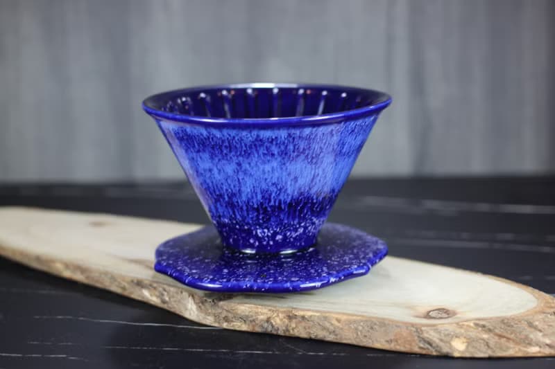 【送禮好物】藍天目 50度角 自然釉咖啡濾杯 鶯歌燒 台灣綠工藝