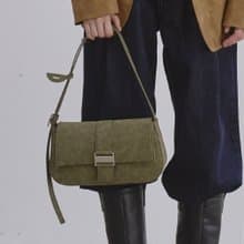 韓國製 MUR Seren bag 手袋/單肩包/上肩袋/手提袋 Suede Khaki