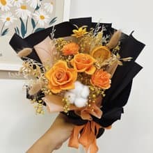 蜜糖橘花束 永生花 乾燥花 節日送禮 花束