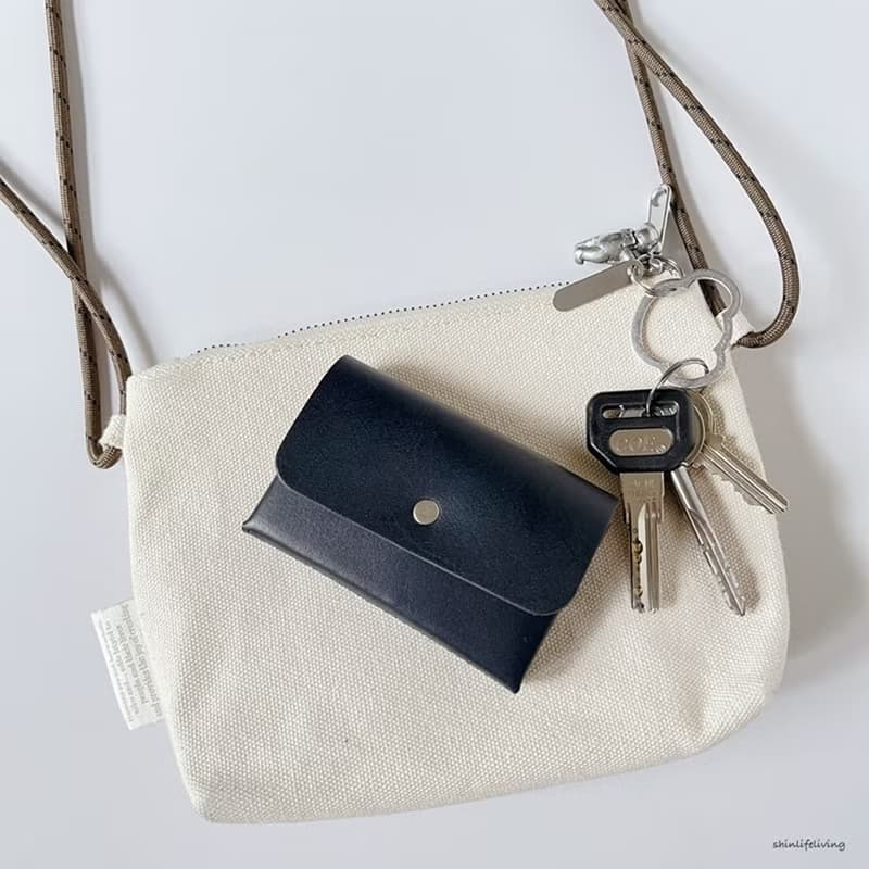 REVEL 植鞣皮革迷你多功能零錢包