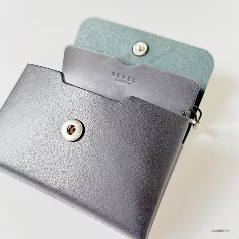 REVEL 植鞣皮革迷你多功能零錢包