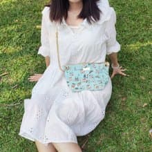 買2送1【小鎮風情】可調節長短鏈條帆布手拿包/餃子包 | 母親節禮