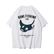 Giant Ray 鬼蝠魟 中性短袖T恤 8色男女同款 釣魚俱樂部