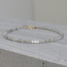 手鍊 光譜石 珍珠 - 突破 -