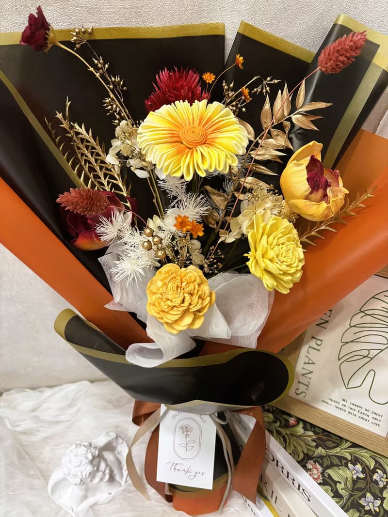 乾燥非洲菊花束(M)