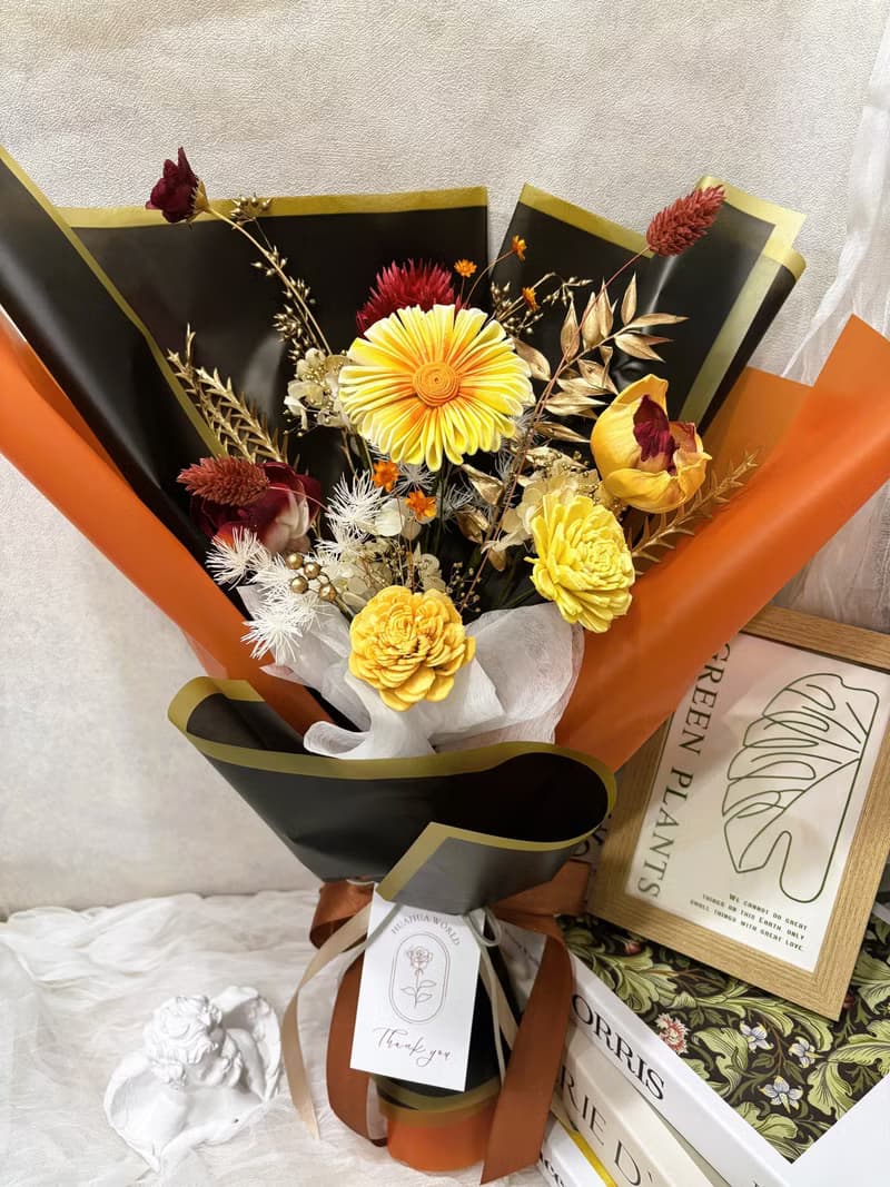 乾燥非洲菊花束(M)