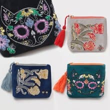 【熱門預購】墨西哥刺繡收納小包 零錢包 卡包(2款) IAWP4357-8