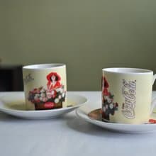 早期可口可樂陶瓷咖啡杯盤組
