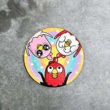 Funny Three Chickens 放3雞 | 陶瓷吸水杯墊 - Hello款