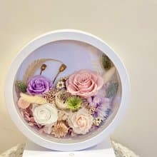 美好花園 永生花三段觸控氛圍燈/桌燈/檯燈