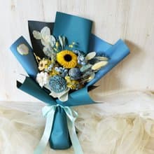 *朝陽* 畢業花束 授袍花束 父親節花束 畢業禮物 永生花束