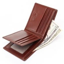 【情人節禮物】真皮男皮夾/ 左右翻9卡片層男短皮夾 / 男錢包