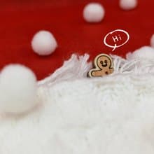 薑餅人聖誕耳釘 -  耳夾 交換禮物