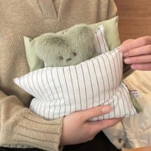 Modern green doll bedding /handmade mini doll present miniature cushion play