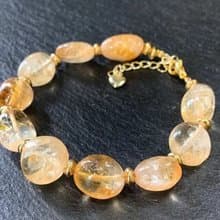 Citrine Bracelet, Natural Citrine Bracelet, Handmade Bracelet
