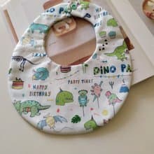 【5日內出貨】恐龍生日派對 後扣圍兜 彌月禮物  嬰兒圍兜 寶