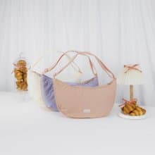 【DOUGHNUT】防潑水 手提/肩背/斜背 3用 小澎澎半月包-粉紅 SE