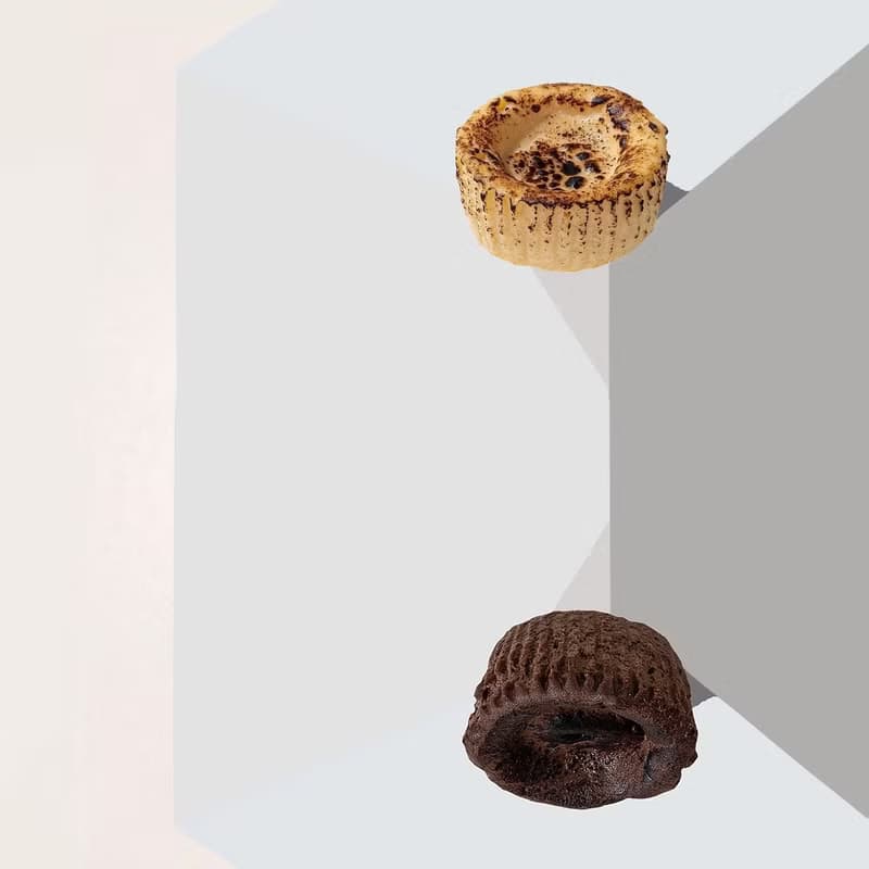 8cm迷你巴斯克蛋糕 2+2/組 原味雪莉 + 栗子苦甜巧克力