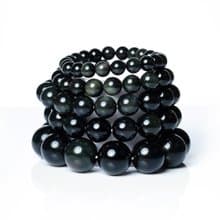 彩虹雙眼黑曜石手珠 6mm 8mm 10mm 12mm 14mm 16mm 18mm