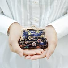 西陣織 金襴錦織 口金包 零錢包 共三色