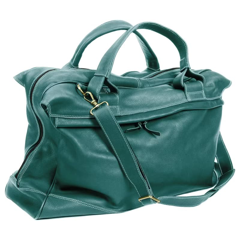 Handmade, Soft Leather Luggage Bag, Holdall, Travel, Business Bag, Overnight Bag