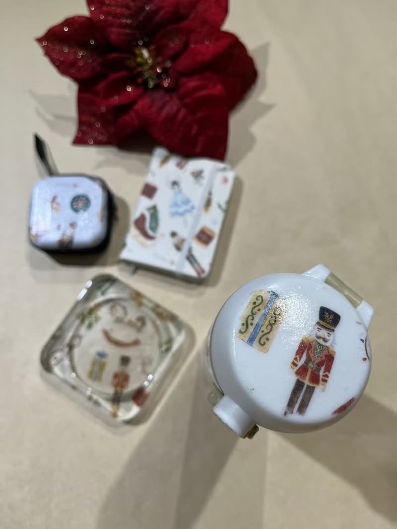 聖誕交換禮物 保溫瓶 日記本 收納盒 杯墊燭台 蝶古巴特 紙藝拼貼