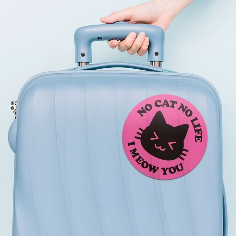 No cat no life 貓咪 防水貼紙組合 可貼筆電 行李箱 汽機車 263