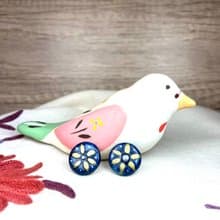 A Lu  花兒陶耳環/飾品/手作手繪 原創僅此一付