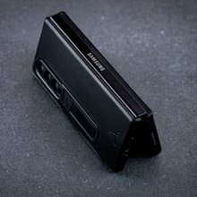 ARMOR Samsung Galaxy Z Fold4 全真皮電話保護殼_午夜黑