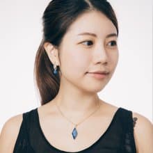 銀河系列PART 3－藍晶石 夜空下的大海星辰項鍊