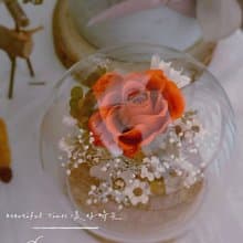 玻璃盅罩永生花-情人節、喬遷禮物、入厝禮、升遷禮物、榮升祝賀