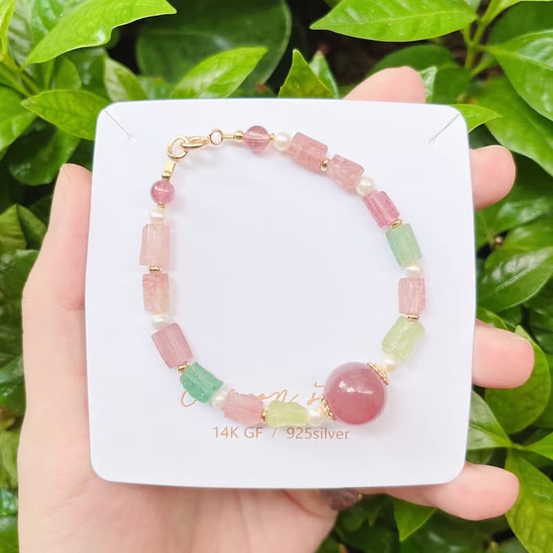 顆顆微暇入門級 輕珠寶石水晶手鍊