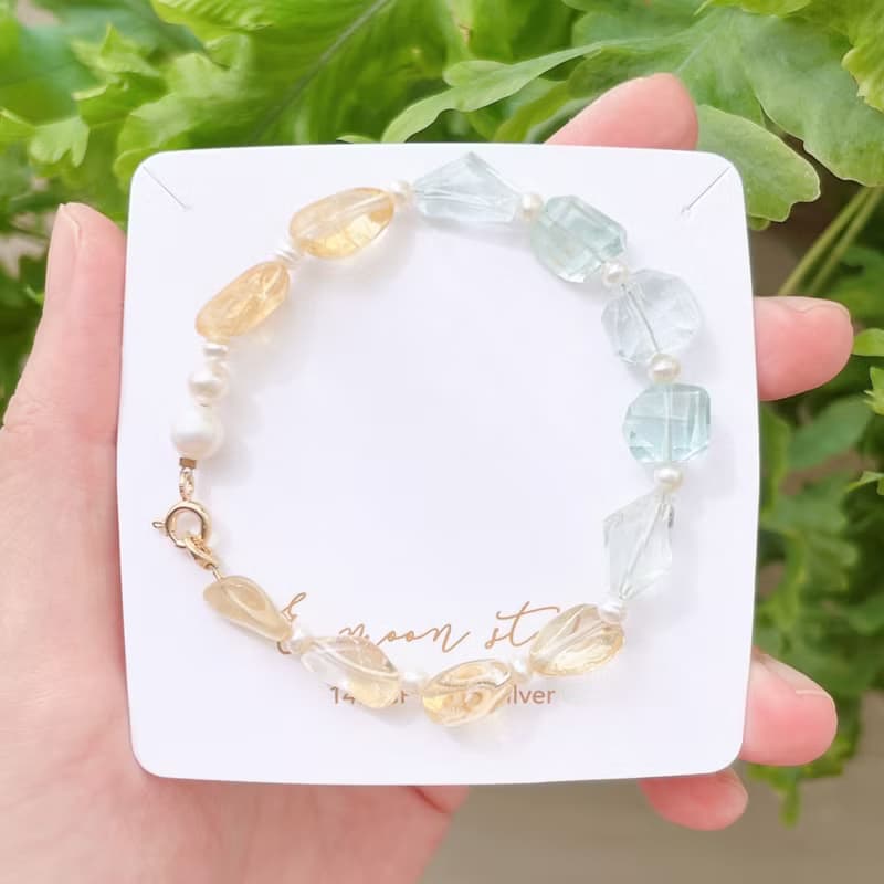 顆顆微暇入門級 輕珠寶石水晶手鍊