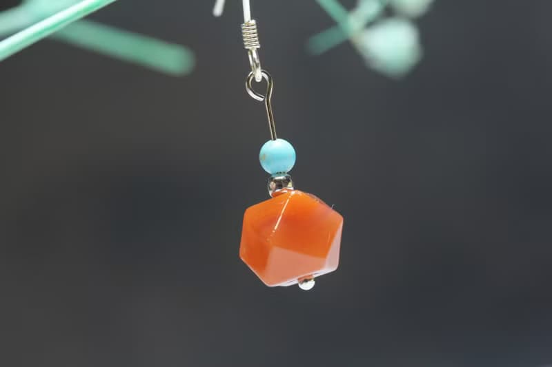 【南紅耳墜】天然南紅瑪瑙 S925銀耳墜 簡約大方耳飾耳環