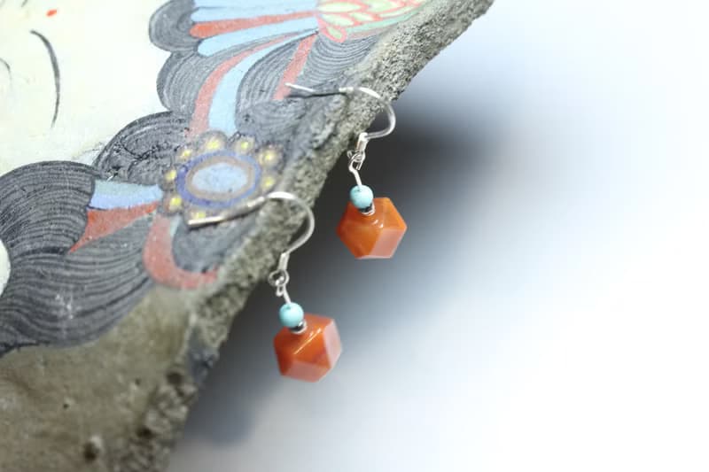 【南紅耳墜】天然南紅瑪瑙 S925銀耳墜 簡約大方耳飾耳環