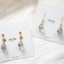 Swarovskiドロップショート　SDS-02　ピアス/イヤリング