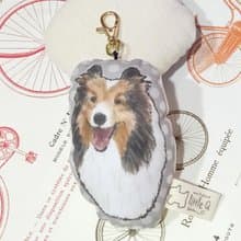 喜樂蒂~布料吊飾~啾啾叫~鑰匙圈狗玩具
