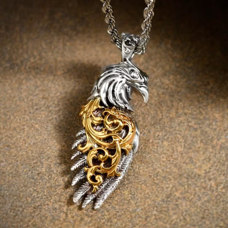 The Eagle 老鷹項鍊 男項鍊 個性項鍊 個性飾品 長項鍊 不銹鋼鍊