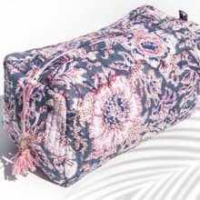手工木刻印相機包/木刻印化妝包/手機包/雜物包/流蘇手拿包-繁花