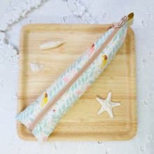 韓國森林小鳥防水布拉鍊立體餐具袋