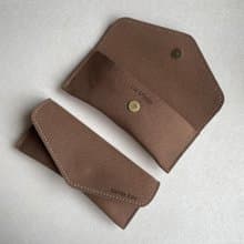 Envelpoe 素皮革質感眼鏡盒 - 星空樹屋色系 - 純色