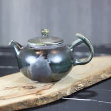 【母親節禮物】柴燒天目釉 手工茶壺 名家葉敏祥手工作品