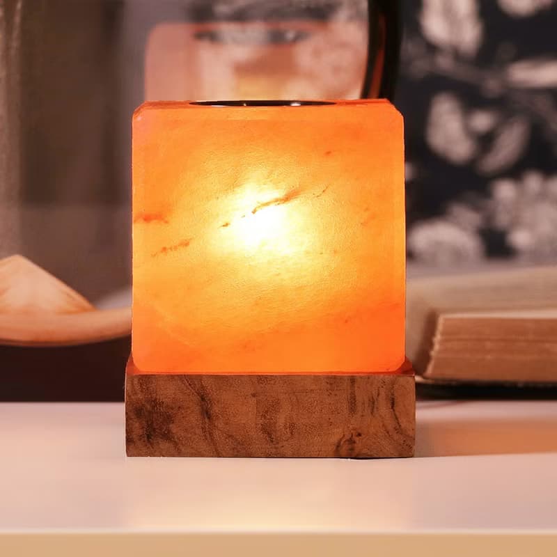 小精油燈 I 小玫瑰方形 I 療癒內在能量 I 芳療空間推薦I 鹽燈母
