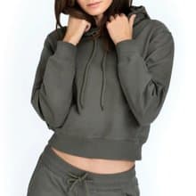 北歐極簡 - 有機棉經典修身舒適連帽T / 衛衣 / 大學T (橄欖綠)