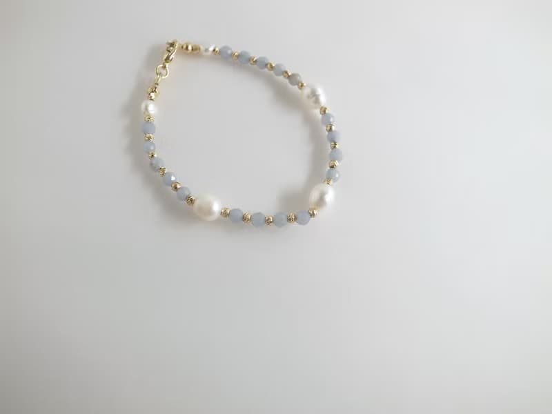 【手鍊】14K 注金 包金  藍天使  珍珠手鍊