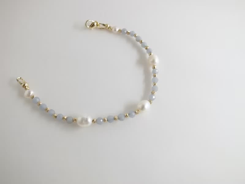 【手鍊】14K 注金 包金  藍天使  珍珠手鍊