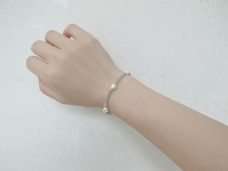 【手鍊】14K 注金 包金  藍天使  珍珠手鍊