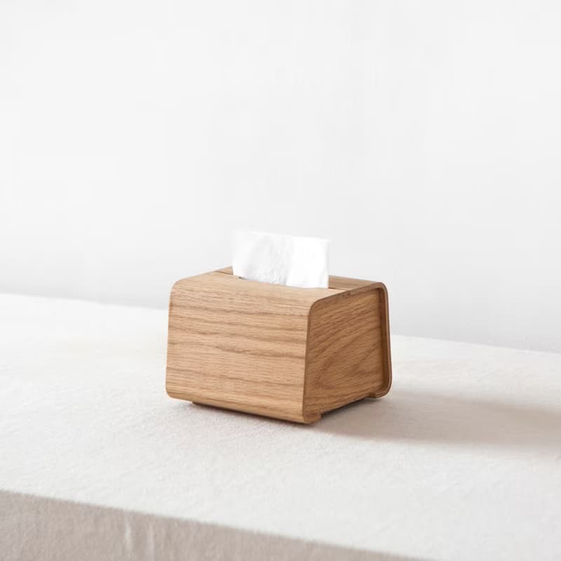 Tetrad 手工木製面紙盒 S | 白橡木