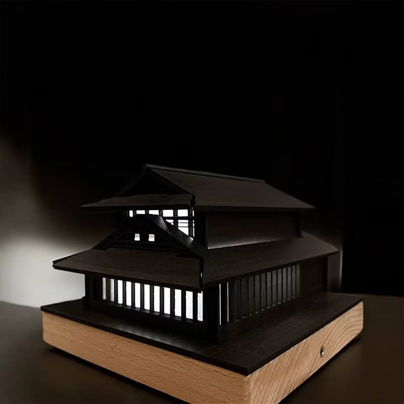 【日式夜燈-井宿一/湯井院】桌燈/桌面擺件/原創設計/USB