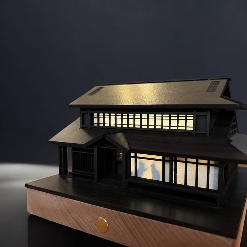 【日式夜燈-井宿一/湯井院】桌燈/桌面擺件/原創設計/USB